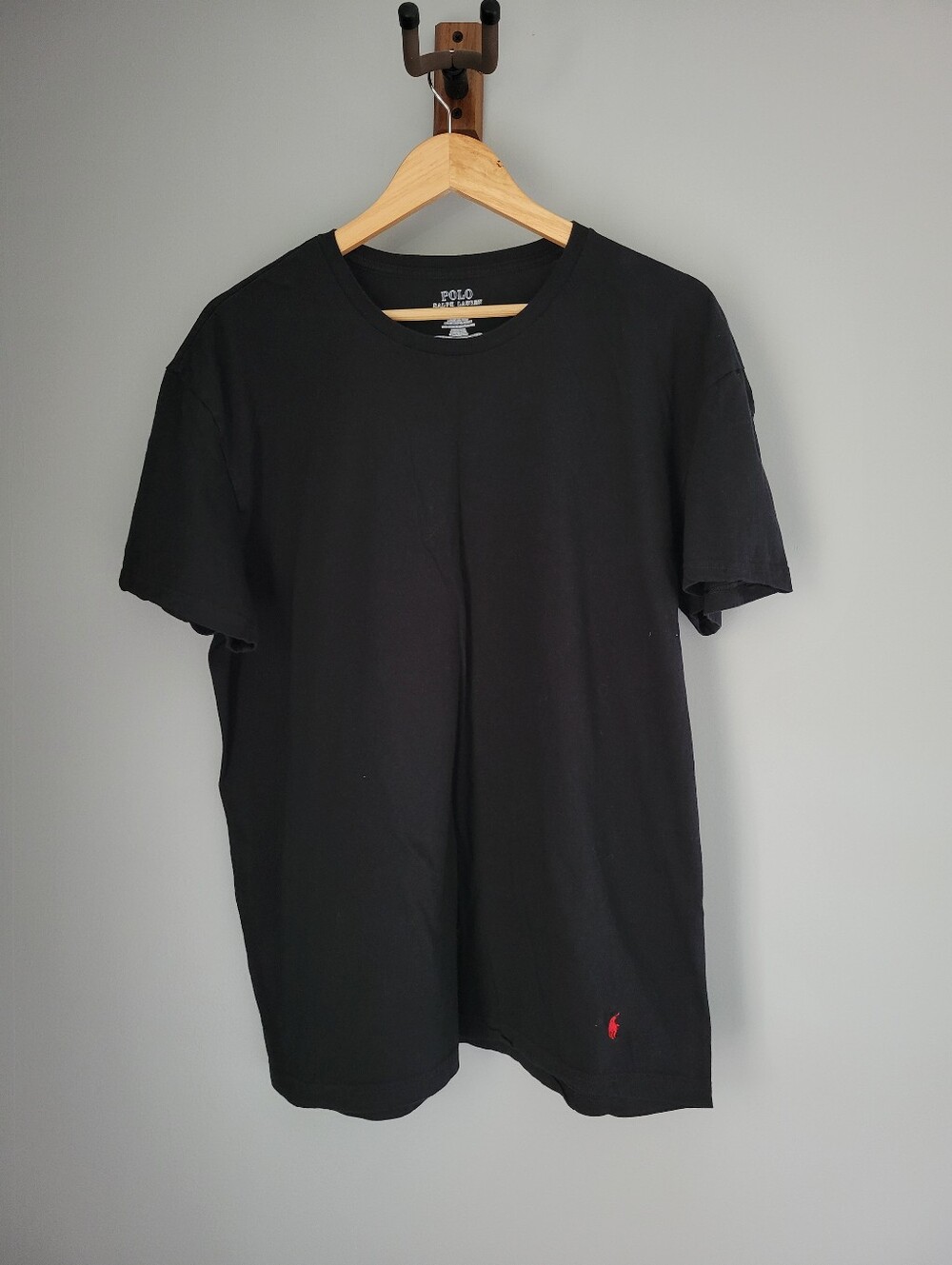 Polo Ralph Lauren Mens Shorts Sleeve T-Shirt Size XL Classic Fit Black